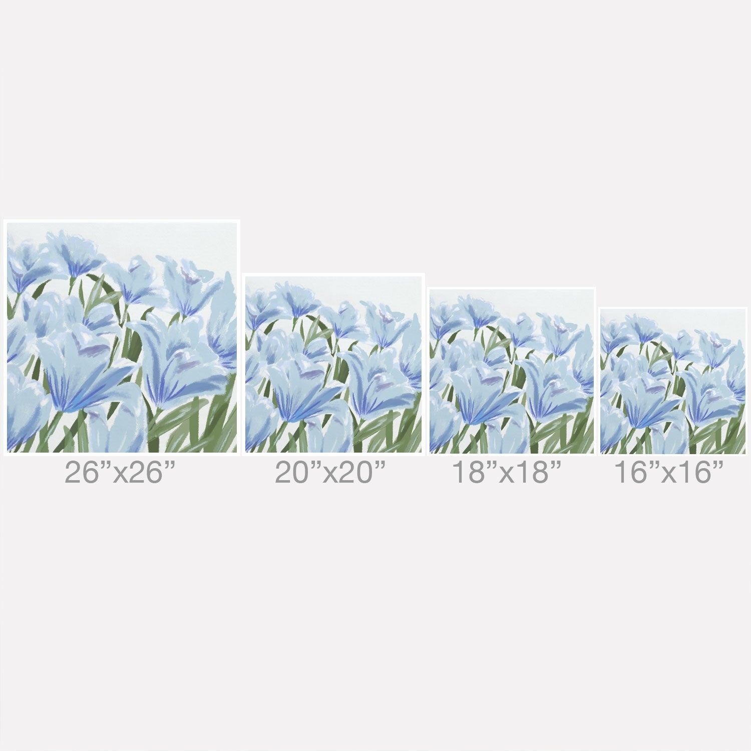 DENY Designs blue blooms Outdoor Throw Pillow