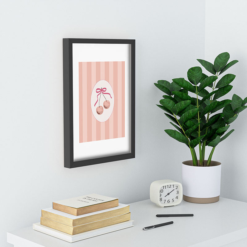 DENY Designs Bow Cherries Recessed Framing Rectangle