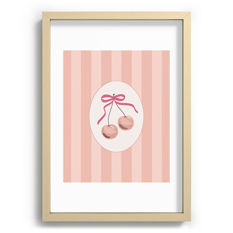 DENY Designs Bow Cherries Recessed Framing Rectangle