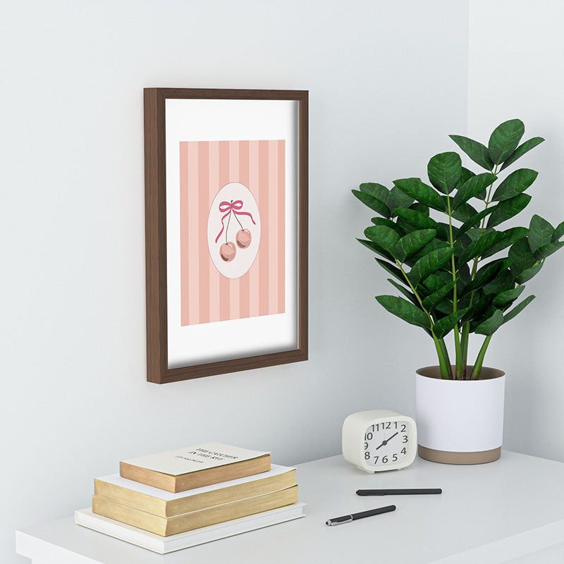 DENY Designs Bow Cherries Recessed Framing Rectangle