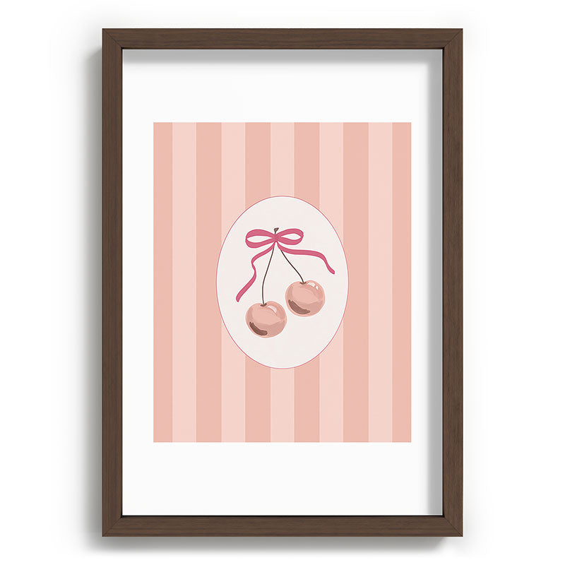 DENY Designs Bow Cherries Recessed Framing Rectangle