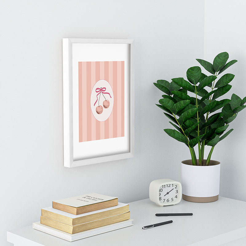 DENY Designs Bow Cherries Recessed Framing Rectangle