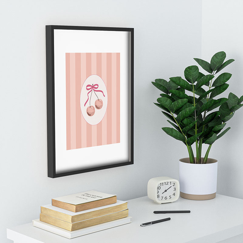 DENY Designs Bow Cherries Recessed Framing Rectangle