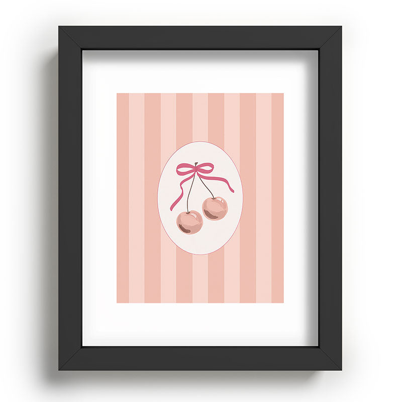 DENY Designs Bow Cherries Recessed Framing Rectangle