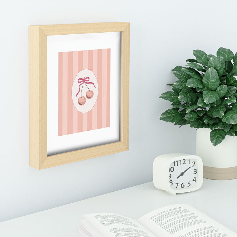 DENY Designs Bow Cherries Recessed Framing Rectangle