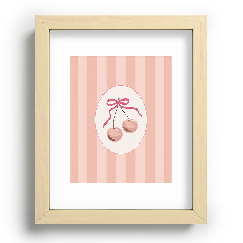 DENY Designs Bow Cherries Recessed Framing Rectangle