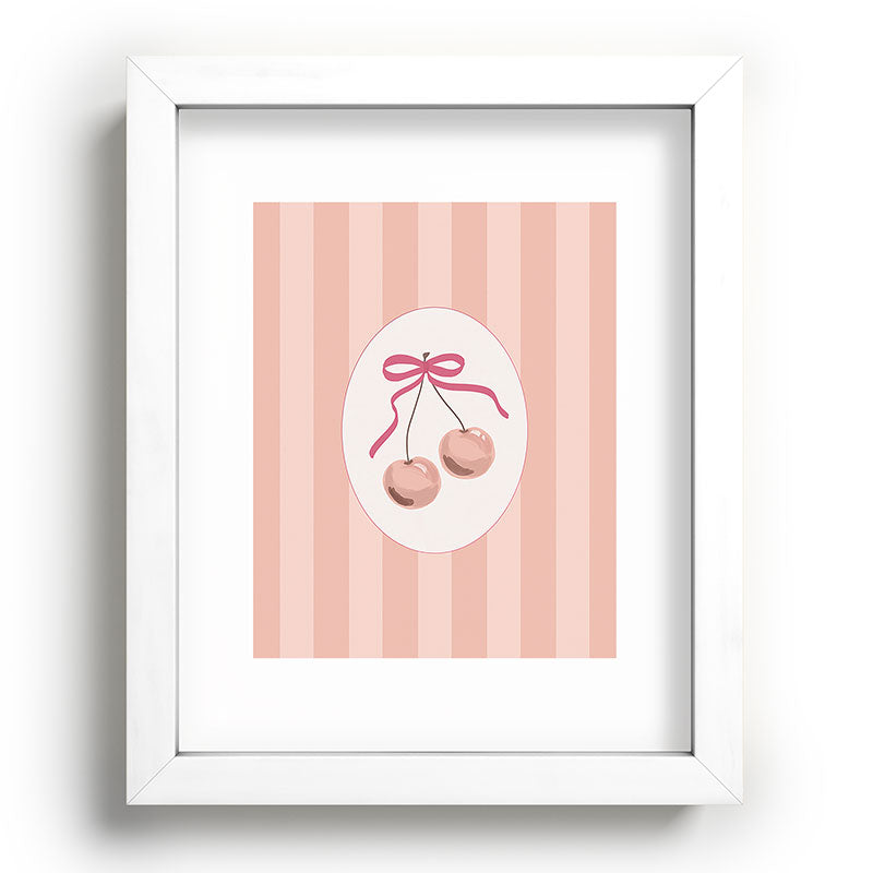 DENY Designs Bow Cherries Recessed Framing Rectangle