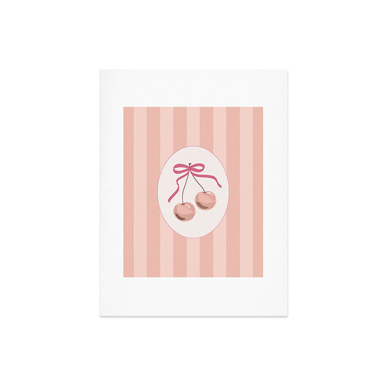 DENY Designs Bow Cherries Art Print