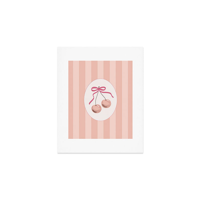 DENY Designs Bow Cherries Art Print