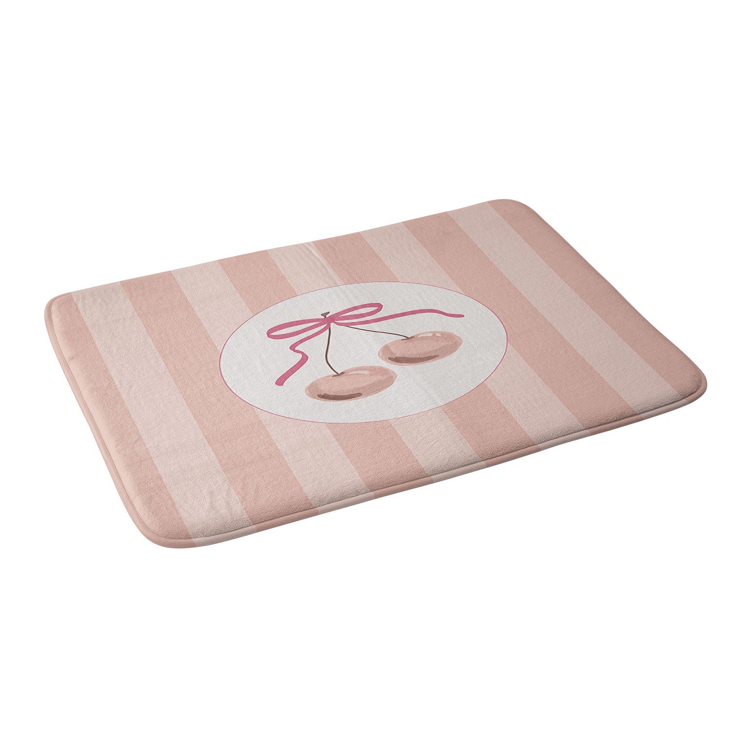 DENY Designs Bow Cherries Memory Foam Bath Mat