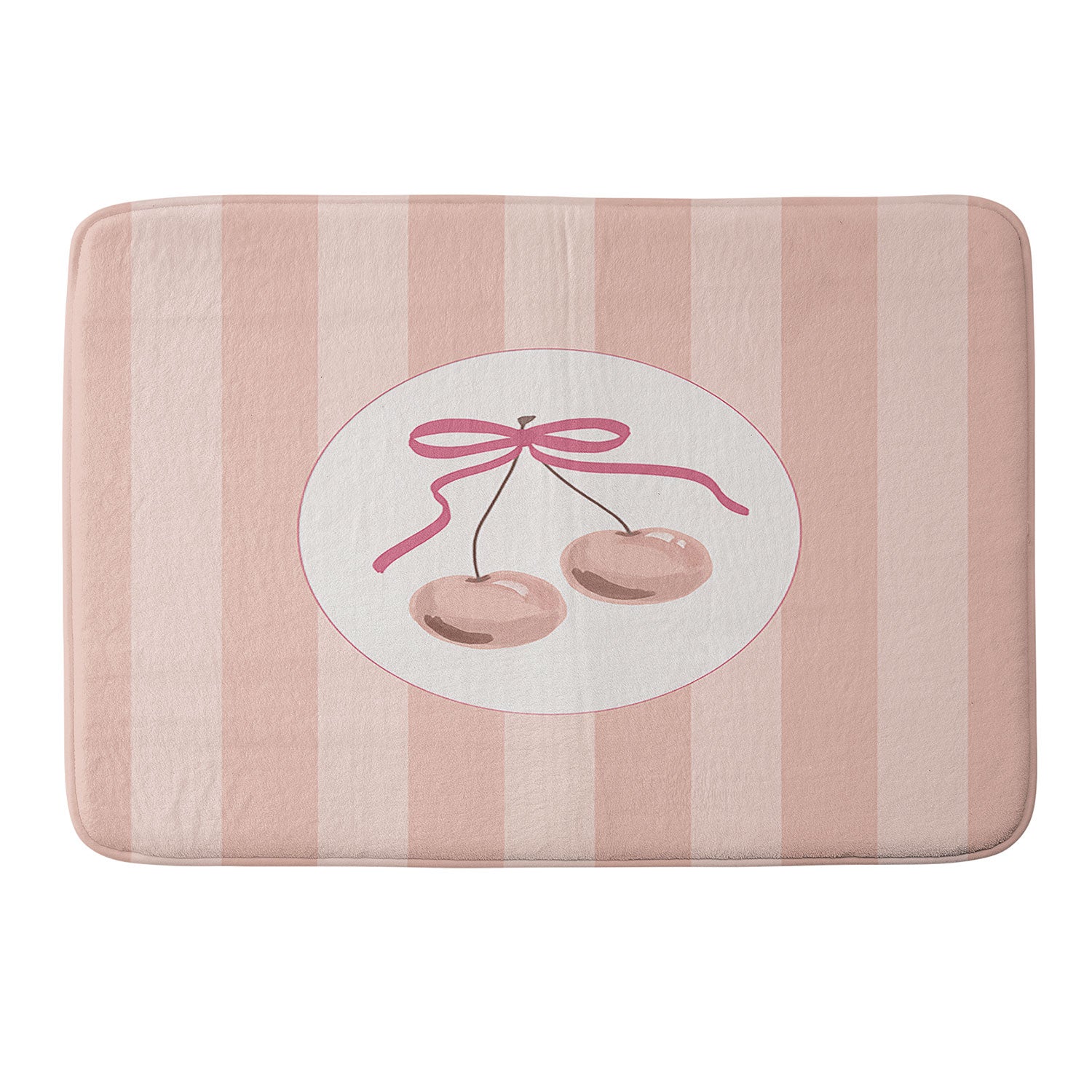 DENY Designs Bow Cherries Memory Foam Bath Mat