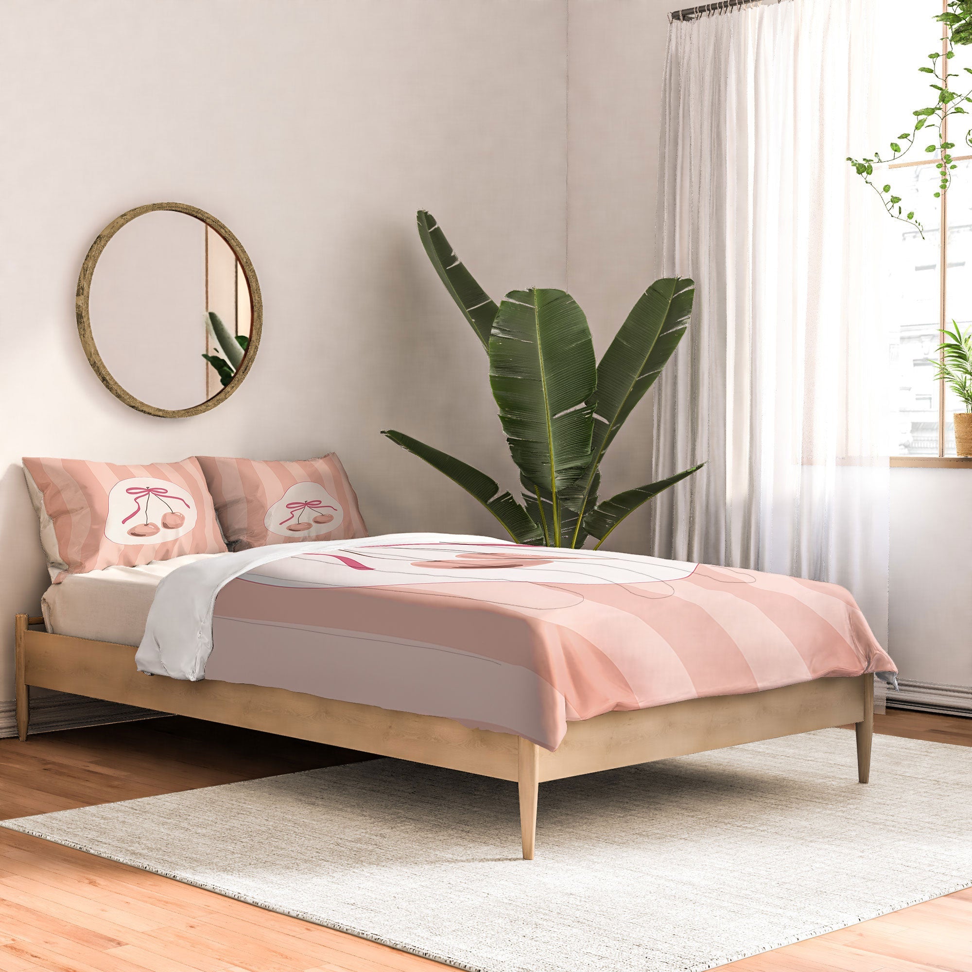 DENY Designs Bow Cherries Comforter