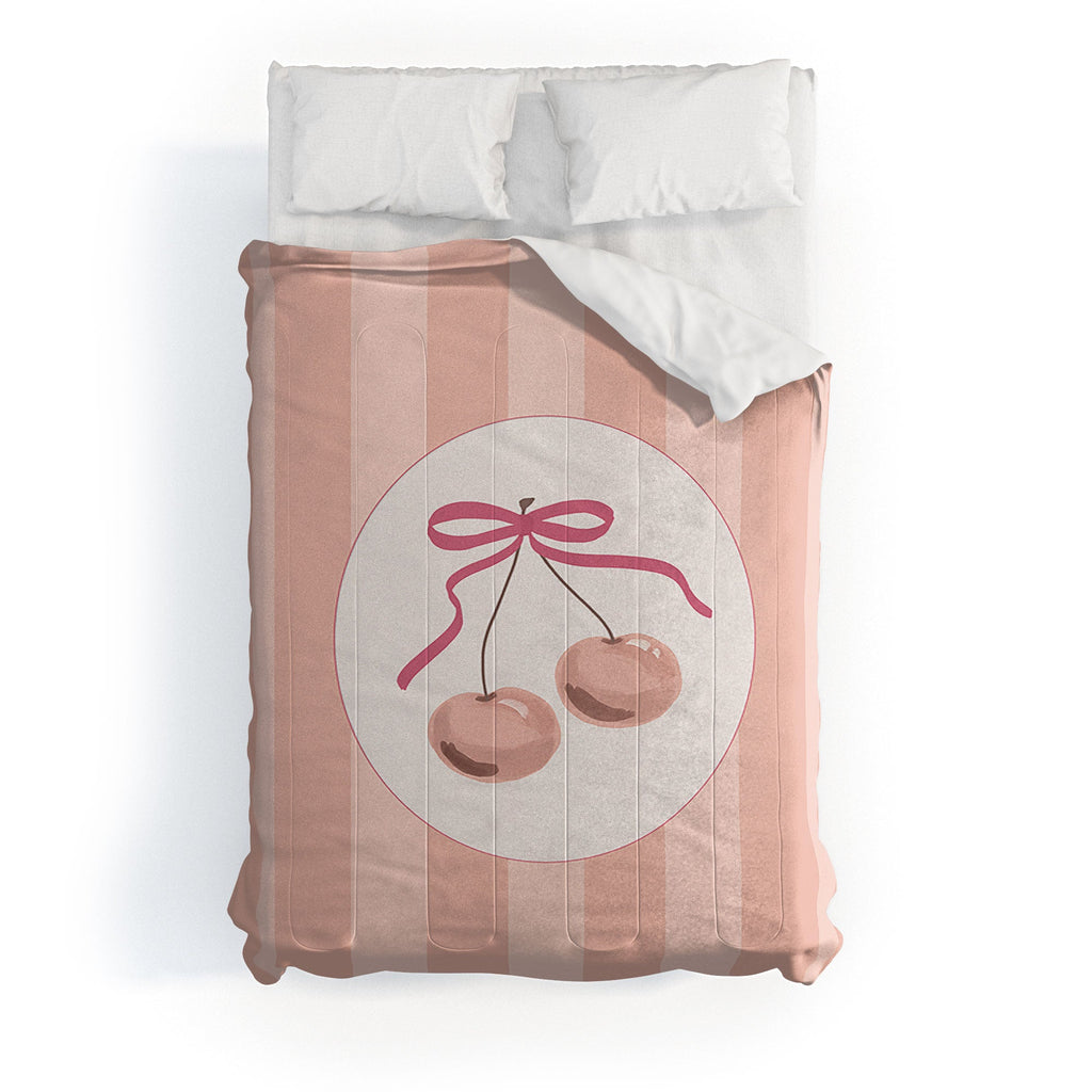 DENY Designs Bow Cherries Comforter