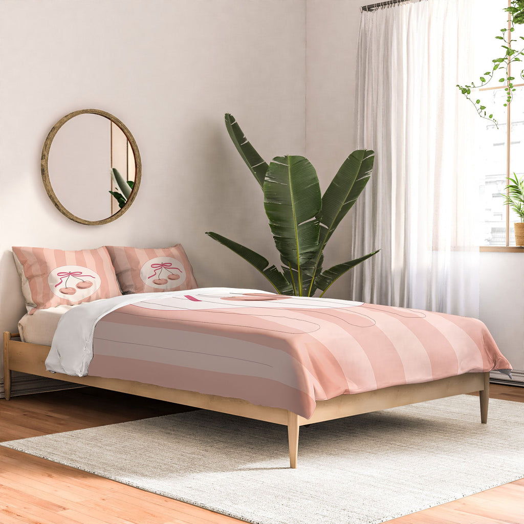 DENY Designs Bow Cherries Comforter
