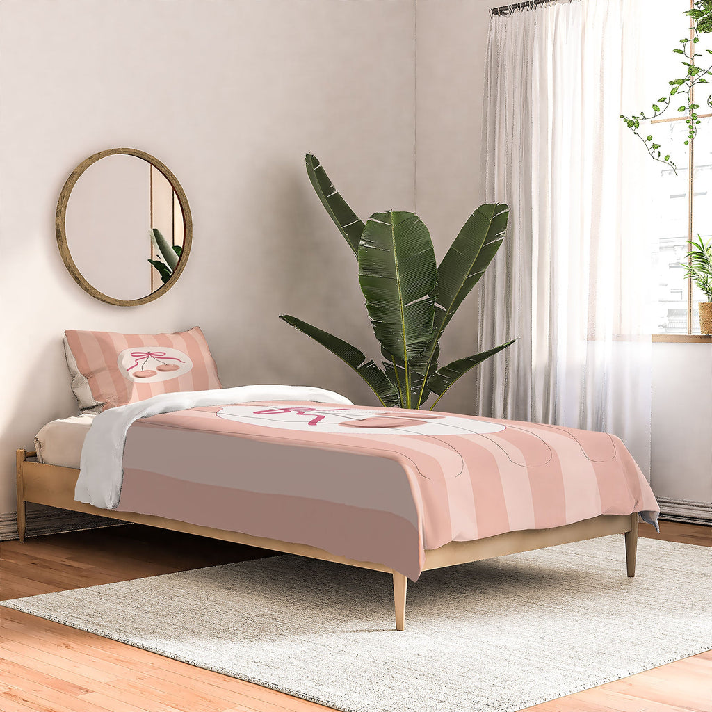DENY Designs Bow Cherries Comforter