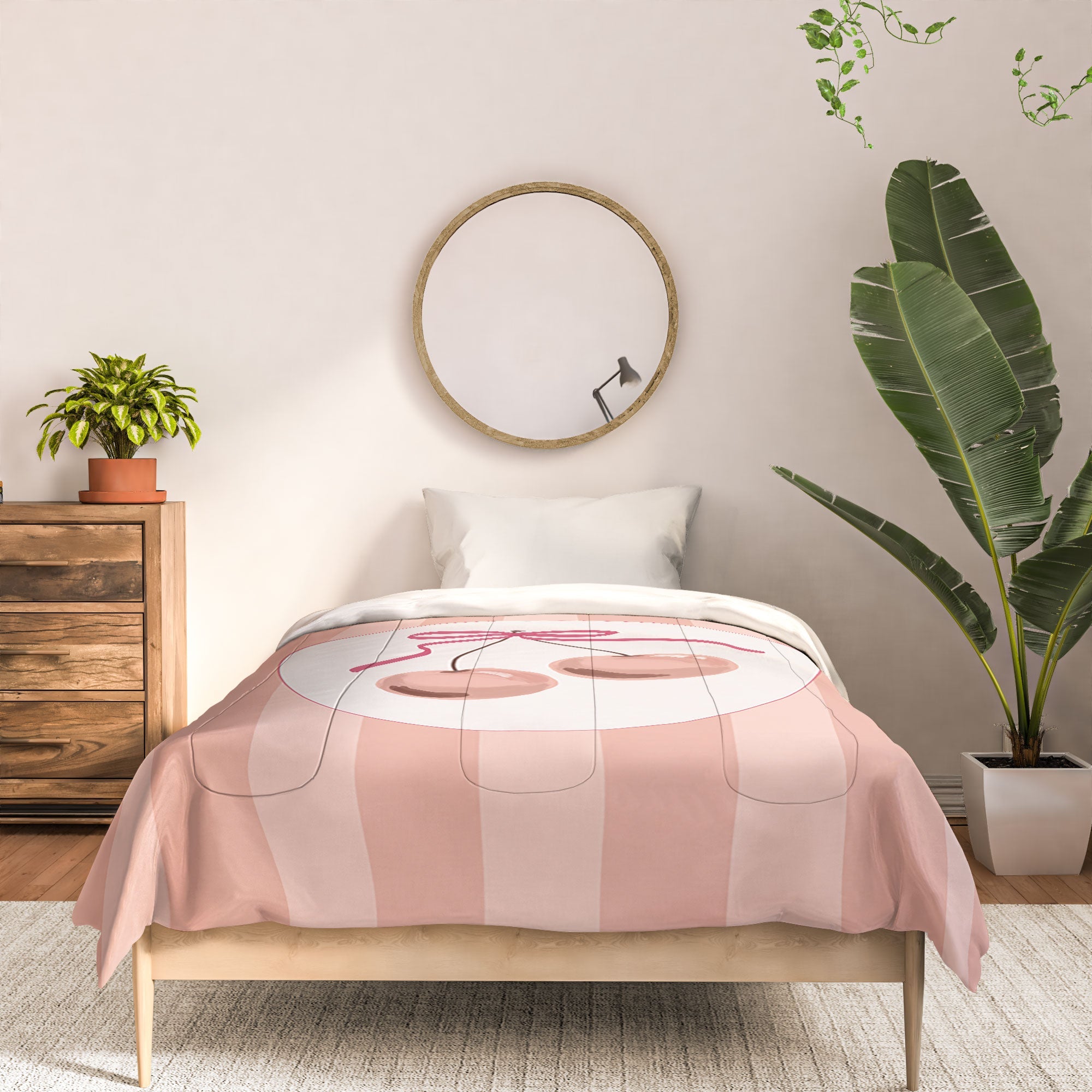 DENY Designs Bow Cherries Comforter