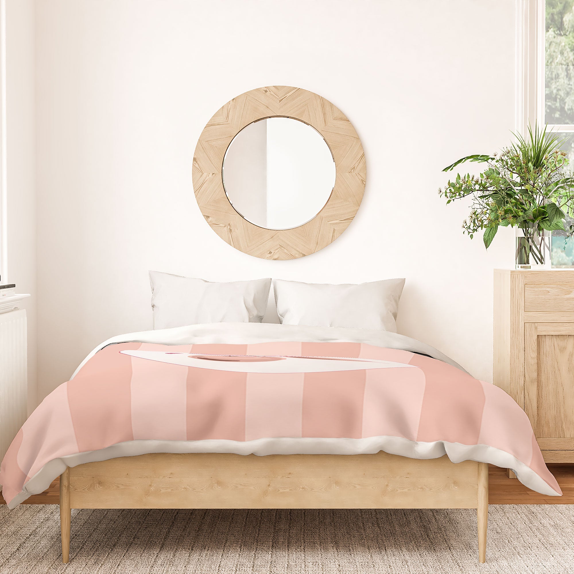 DENY Designs Bow Cherries Duvet Cover