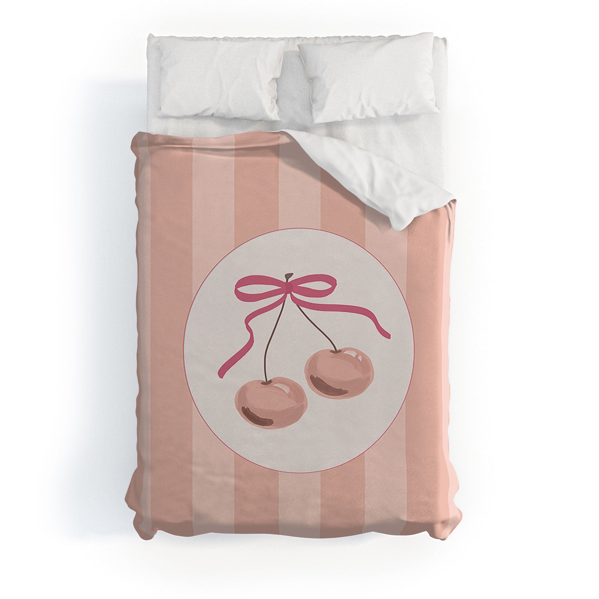 DENY Designs Bow Cherries Duvet Cover