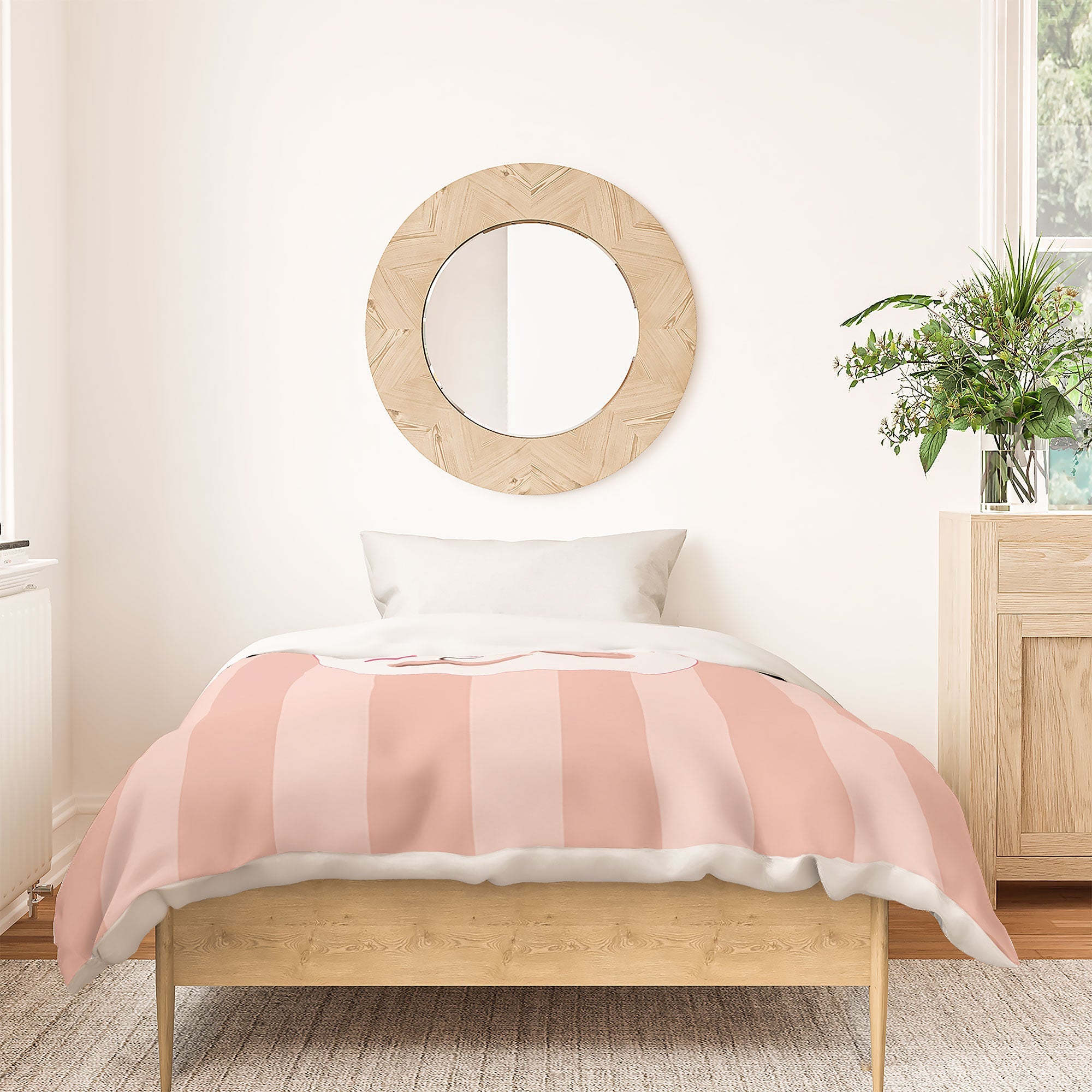 DENY Designs Bow Cherries Duvet Cover