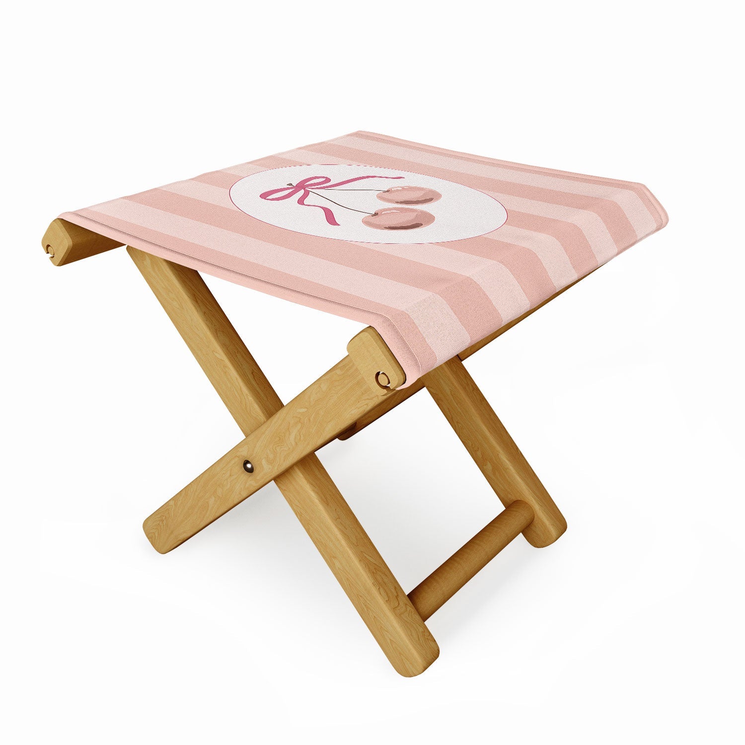DENY Designs Bow Cherries Folding Stool