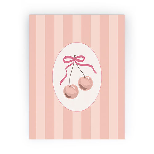 DENY Designs Bow Cherries Mini Art Print