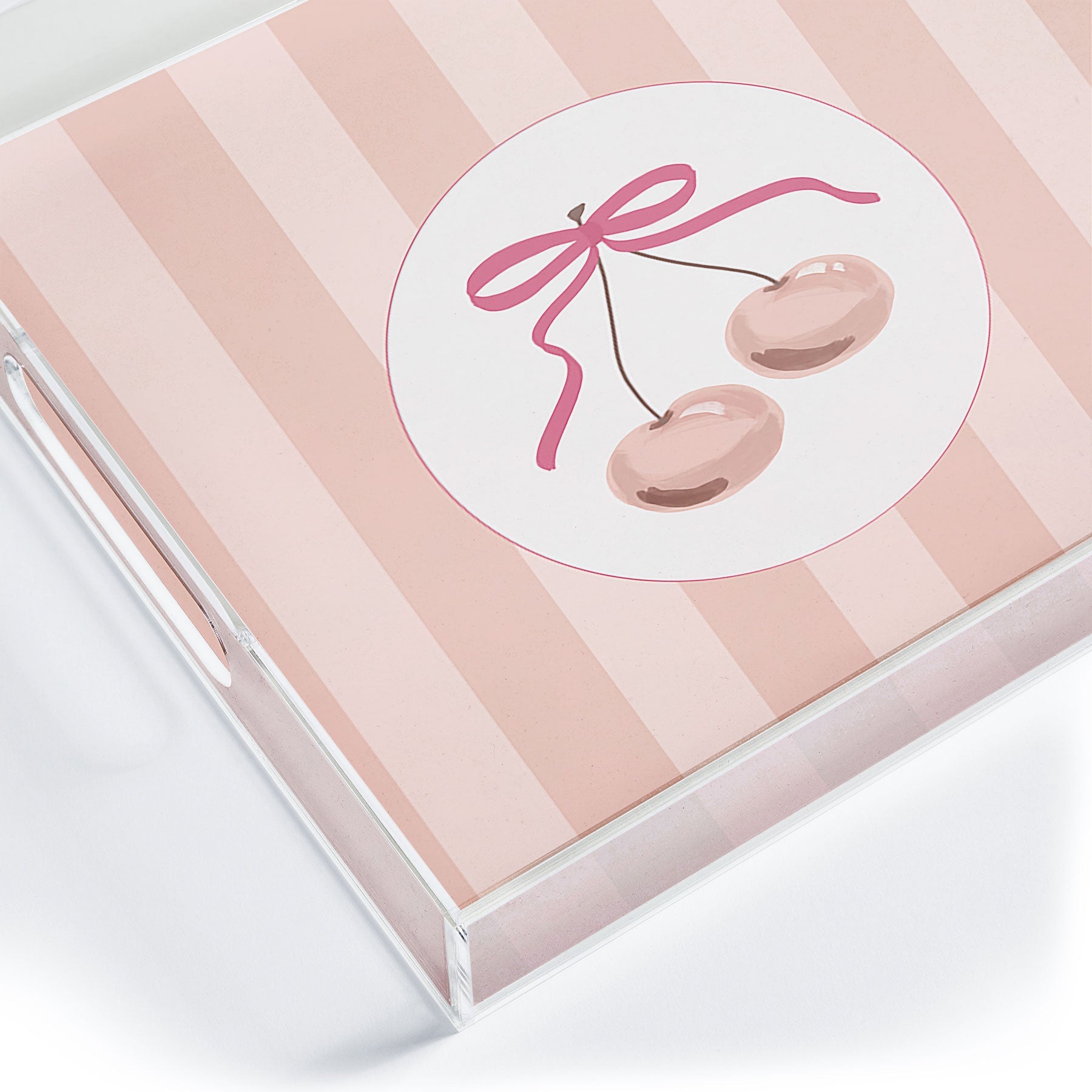DENY Designs Bow Cherries Acrylic Tray