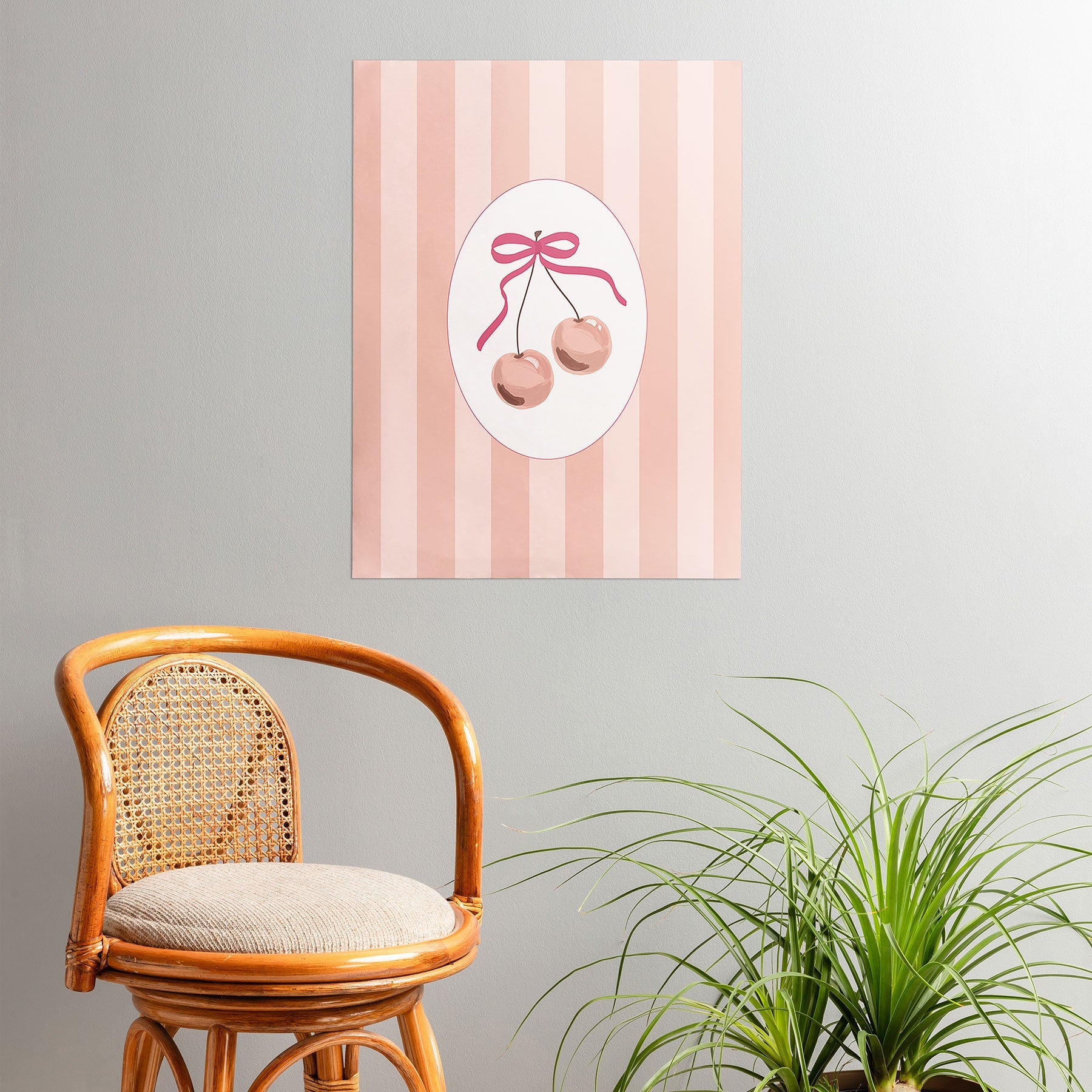 DENY Designs Bow Cherries Poster