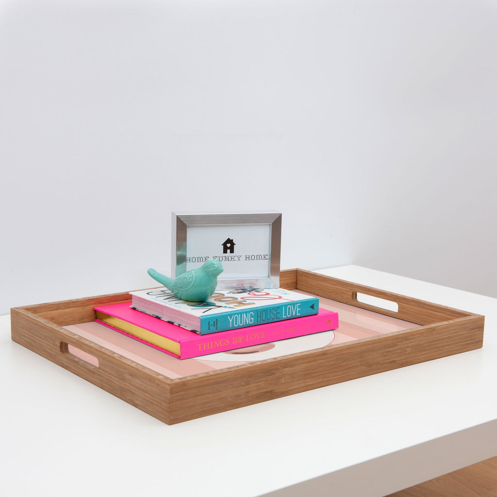DENY Designs Bow Cherries Rectangular Tray