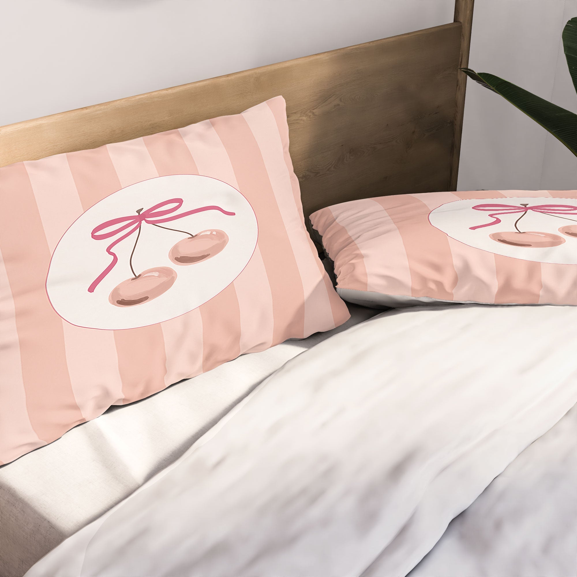 DENY Designs Bow Cherries Pillow Shams