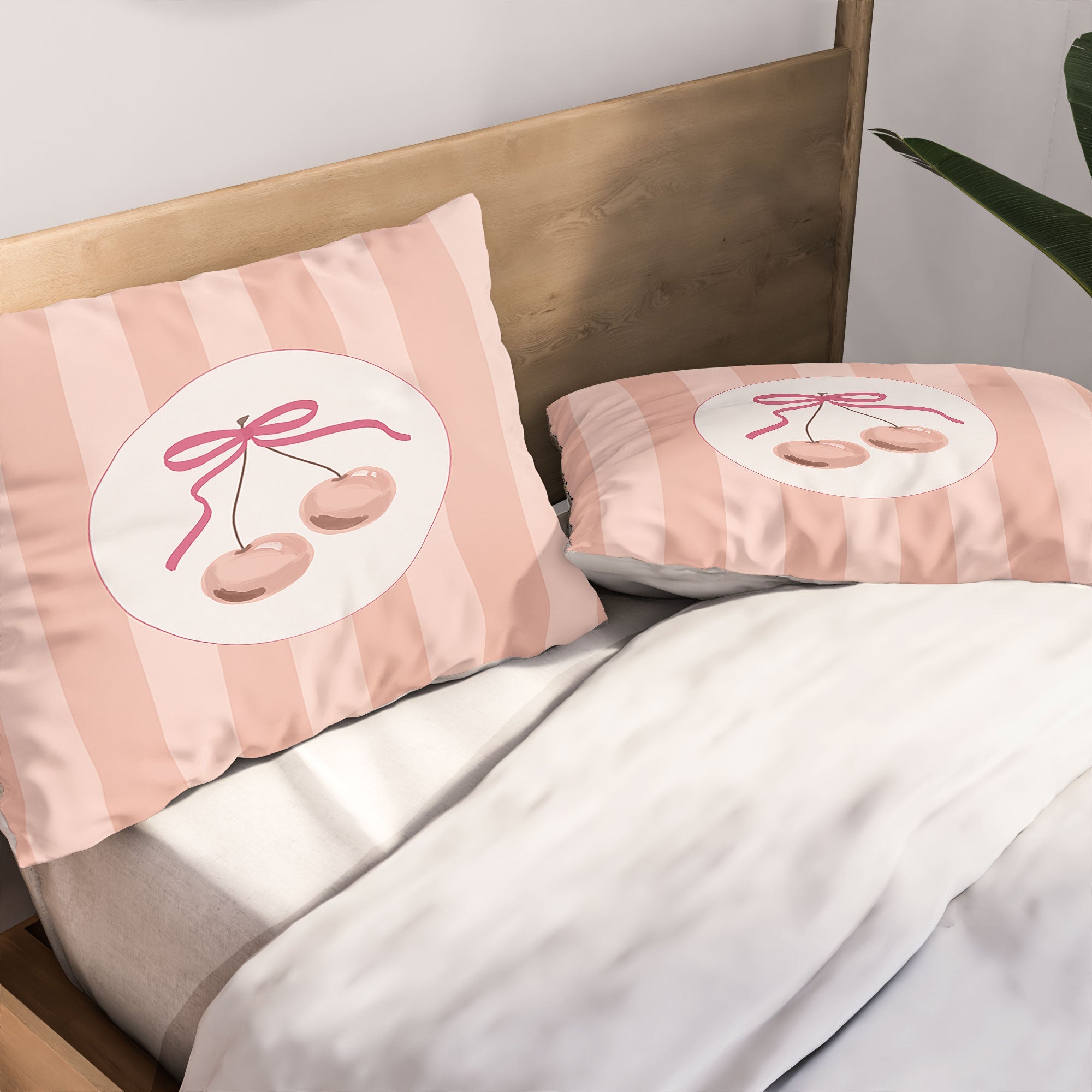 DENY Designs Bow Cherries Pillow Shams