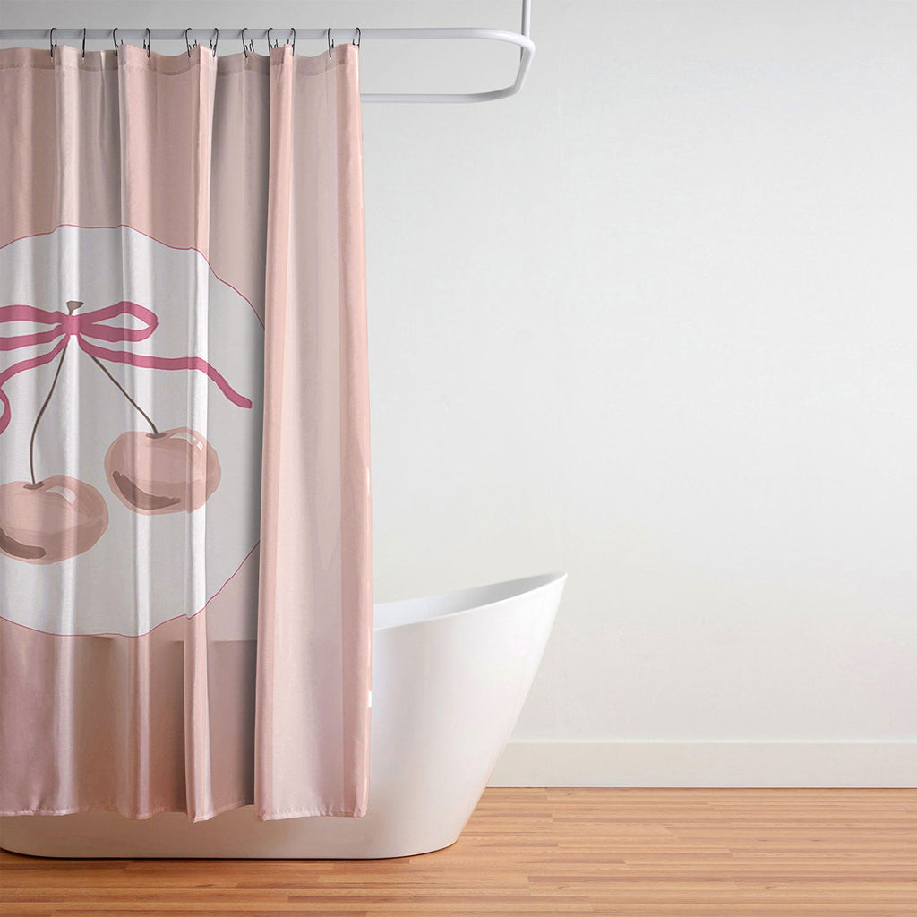 DENY Designs Bow Cherries Shower Curtain