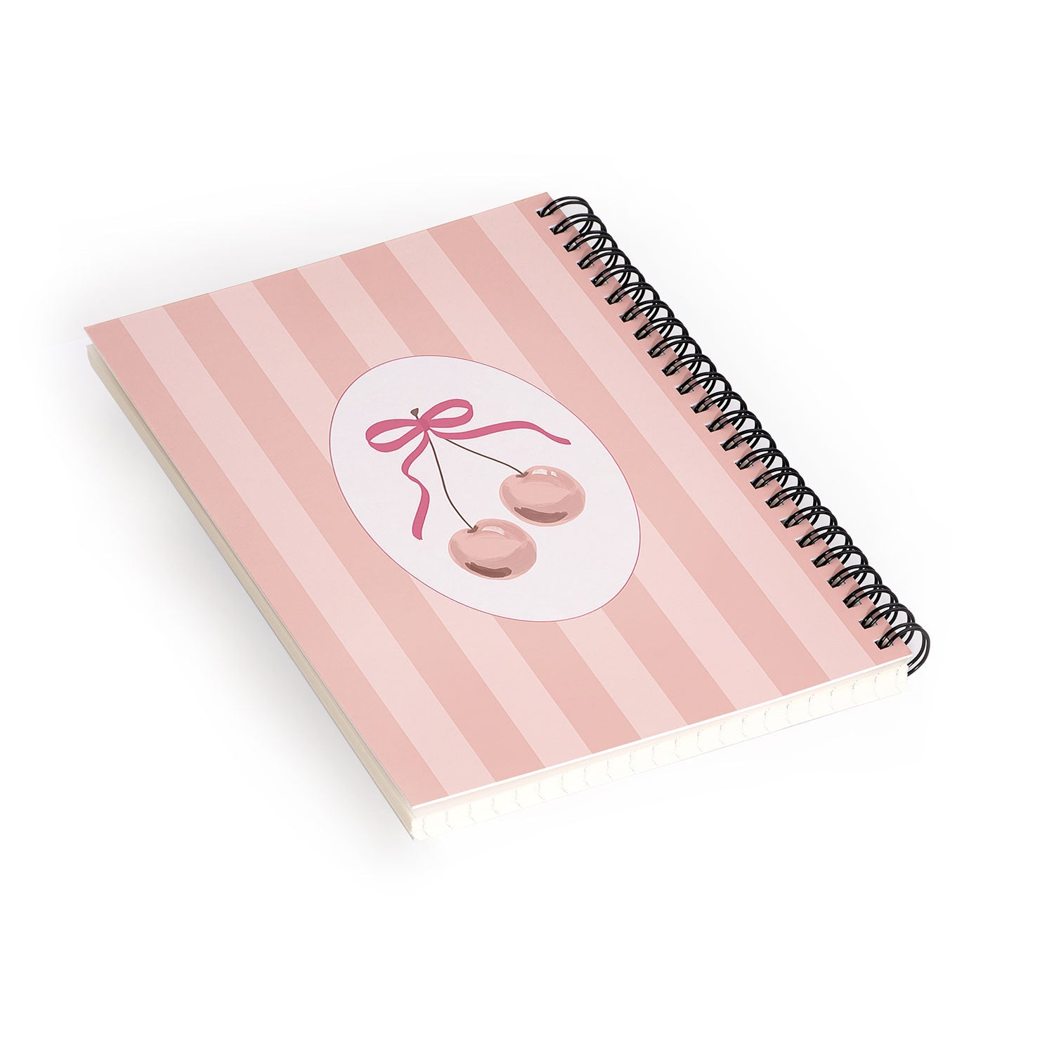 DENY Designs Bow Cherries Spiral Notebook
