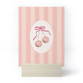 DENY Designs Bow Cherries Mini Art Print