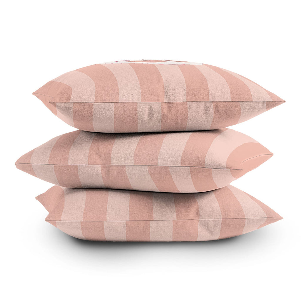 DENY Designs Bow Cherries Throw Pillow