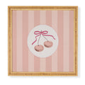 DENY Designs Bow Cherries Framed Wall Art