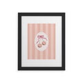 DENY Designs Bow Cherries Framed Art Print