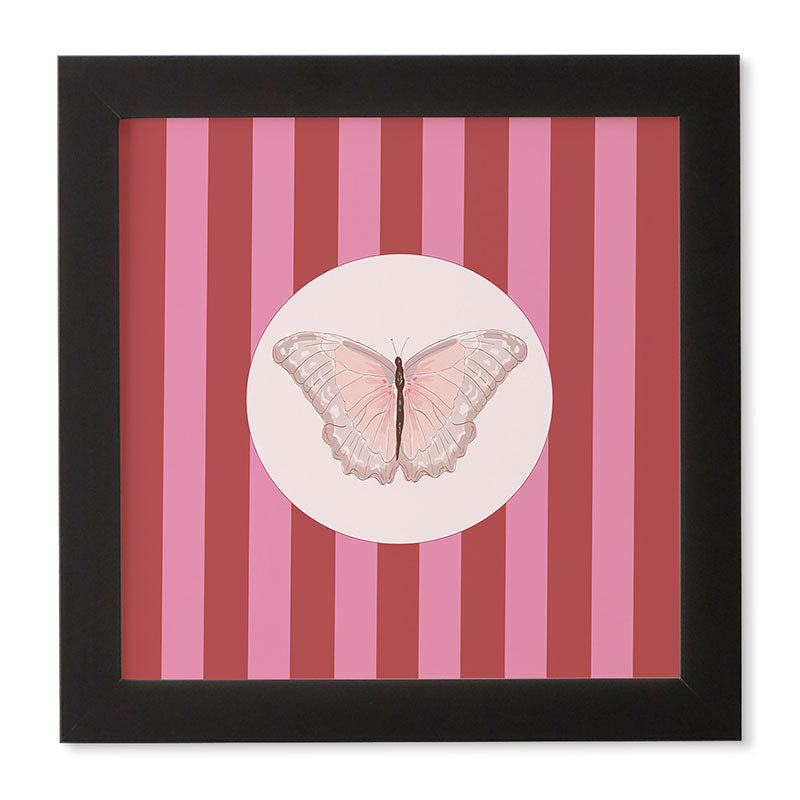 DENY Designs butterfly stripes Framed Wall Art