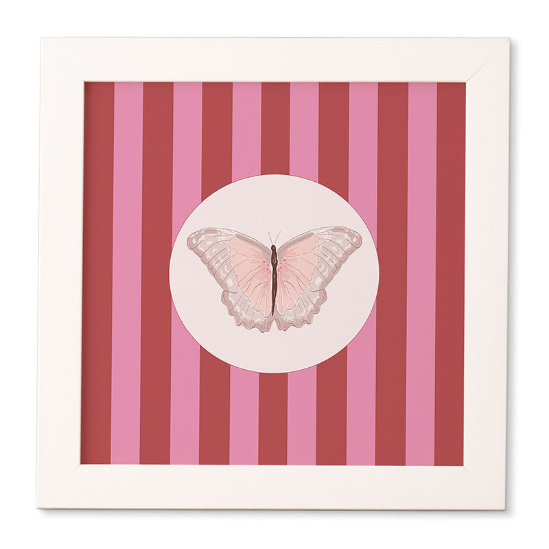 DENY Designs butterfly stripes Framed Wall Art