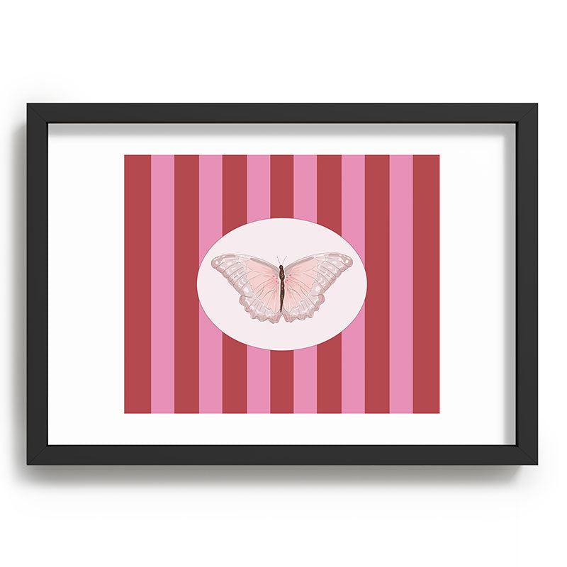DENY Designs butterfly stripes Recessed Framing Rectangle