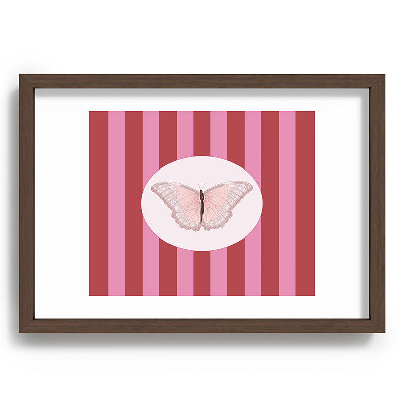 DENY Designs butterfly stripes Recessed Framing Rectangle