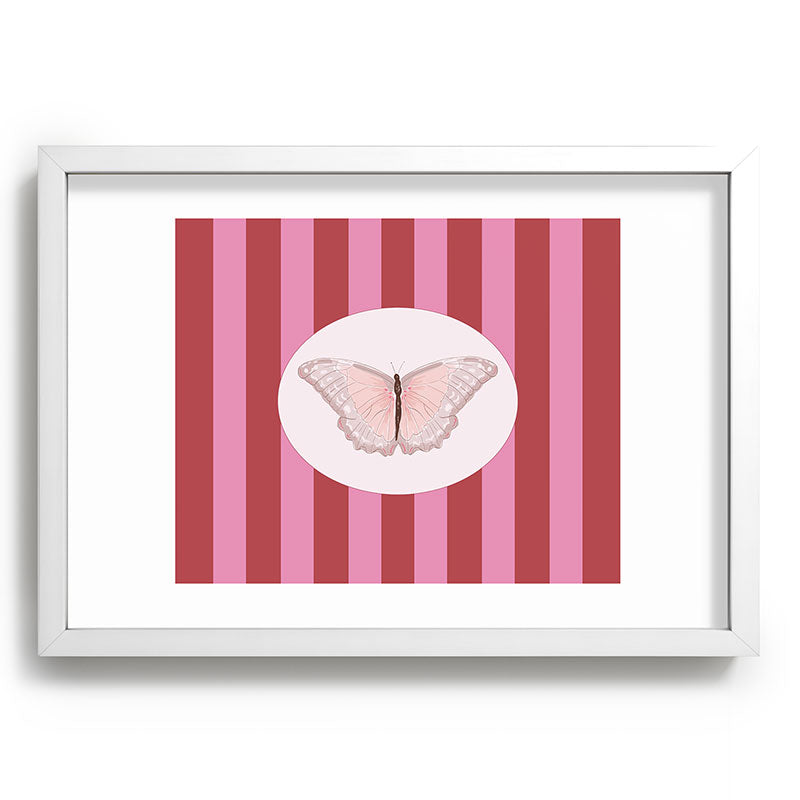 DENY Designs butterfly stripes Recessed Framing Rectangle