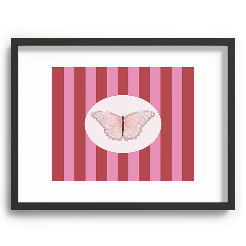 DENY Designs butterfly stripes Recessed Framing Rectangle