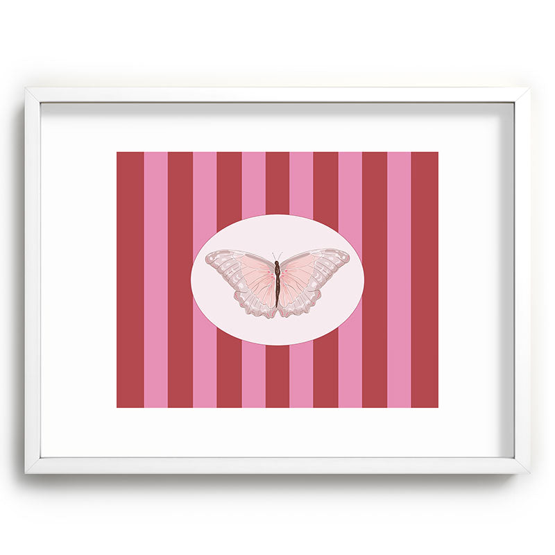 DENY Designs butterfly stripes Recessed Framing Rectangle
