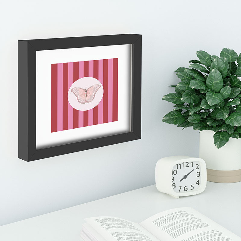 DENY Designs butterfly stripes Recessed Framing Rectangle