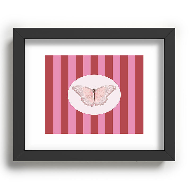 DENY Designs butterfly stripes Recessed Framing Rectangle
