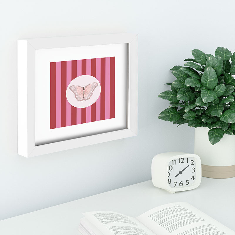 DENY Designs butterfly stripes Recessed Framing Rectangle