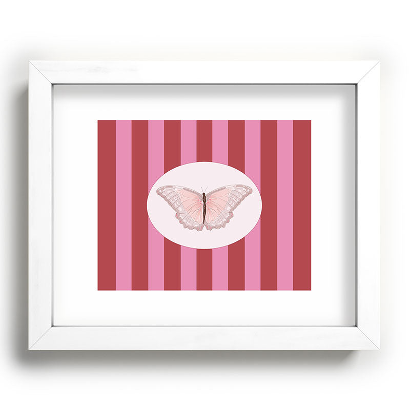 DENY Designs butterfly stripes Recessed Framing Rectangle