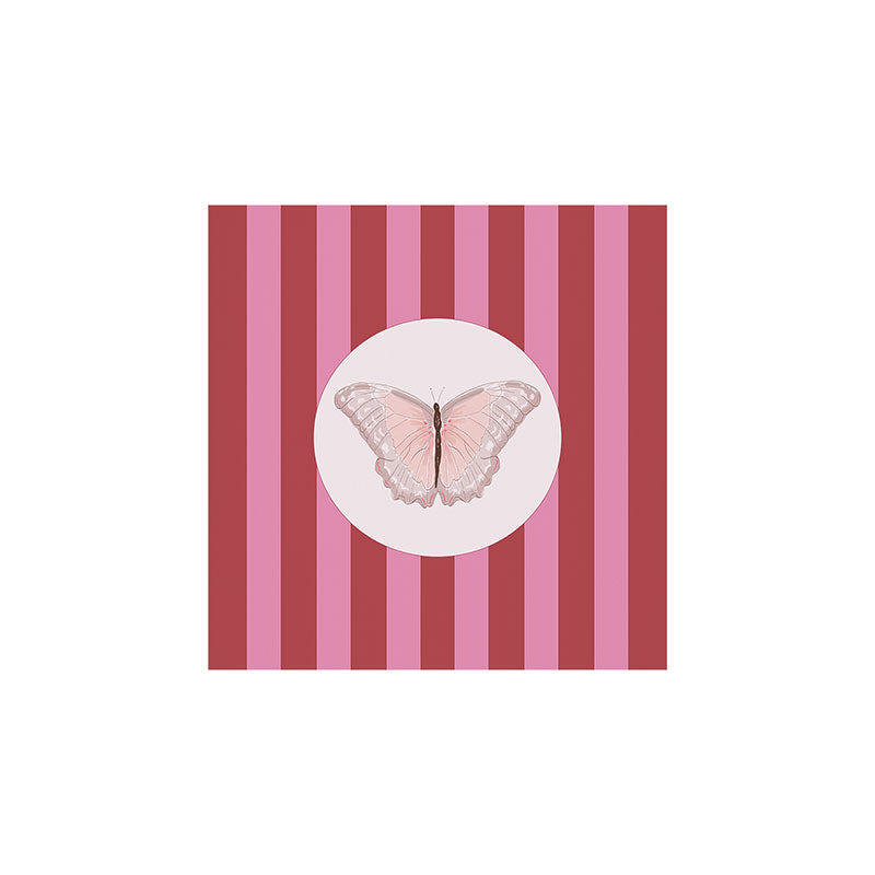 DENY Designs butterfly stripes Art Print