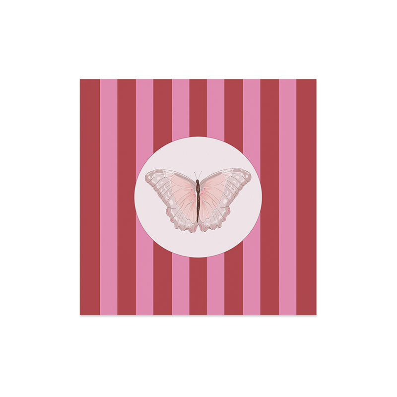 DENY Designs butterfly stripes Art Print