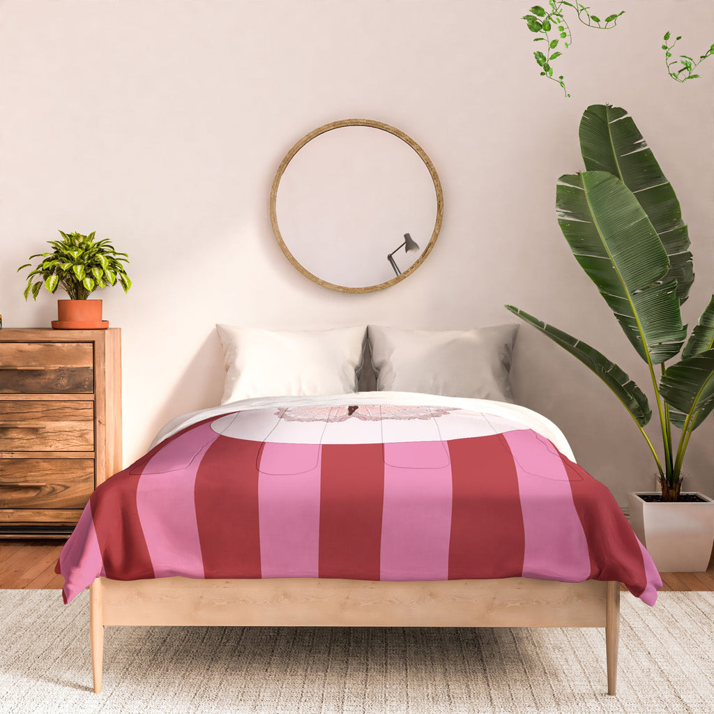 DENY Designs butterfly stripes Comforter